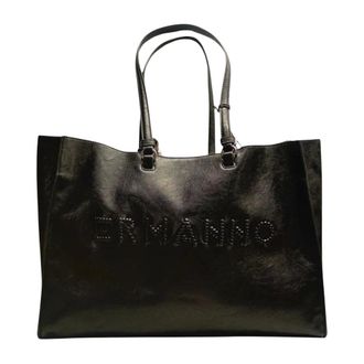 Ermanno Scervino Grote Barbara Logo Tote - Dames - Tassen - Zwart - Maat: ONE Size