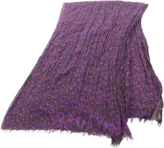 Louis Vuitton Pre-owned Scarves, female, Purple, Size: ONE SIZE Pre-owned Scarf