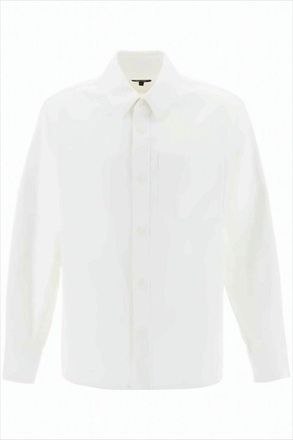 A.P.C. Long-Sleeve White Shirt With Classic Collar
