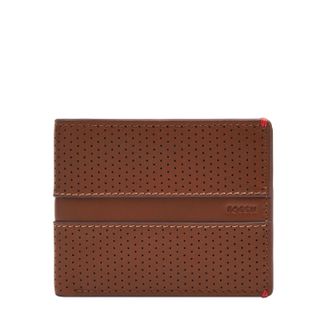 Fossil Mens Sport Tourer Leather Bifold with Flip ID