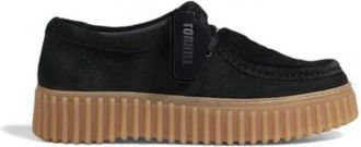 Clarks Torhill Suede Crepe Casual Schoenen - Dames - Veterschoenen - Zwart - 39 1/2 EU - Leer - Schoenen