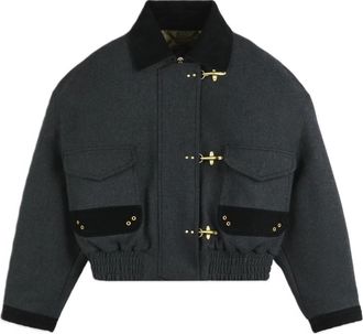 Fay Bomber corto con 3 ganci - - Jackets - Donna - Grigio - S