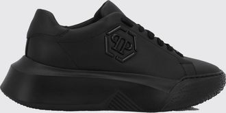 Philipp Plein Sneakers basse in pelle con logo Hexagon e suola platform