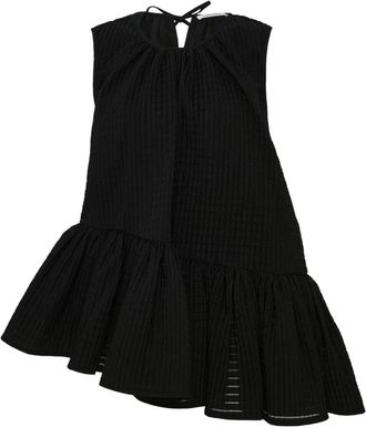 Cecilie Bahnsen Bettina asymmetric sleeveless top - Black