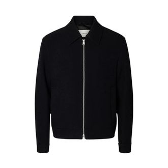 Selected Philip Wool Blend Jacket - Heren - Jassen - Zwart - Maat: 2XL Wol
