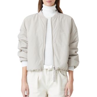 Closed Bomber Jacket In Plaster Beige