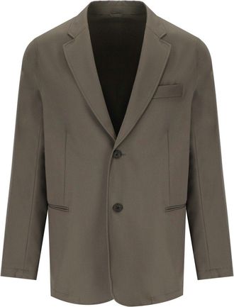 Emporio Armani GIACCA MONOPETTO TRAVEL ESSENTIAL MARRONE EMPORIO ARMANI