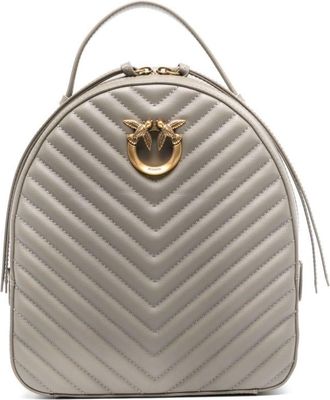 Pinko Love leather backpack - women - Calf Leather - One Size - Neutrals