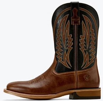 Ariat Mens Sidewinder Shock Shield Square Toe Cowboy Boot In Gingersnap
