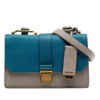 Miu Miu Pre-owned Miu Miu Bicolor Goatskin Madras Crossbody Ladies 1KL7Q29EZDT0H8YR