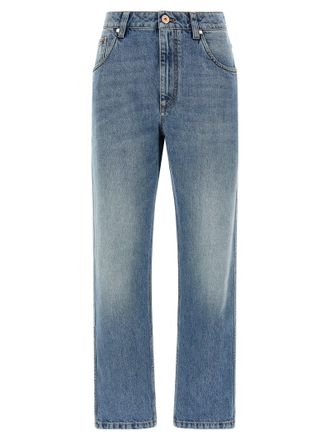 Brunello Cucinelli The Straight Leg Jeans Blue