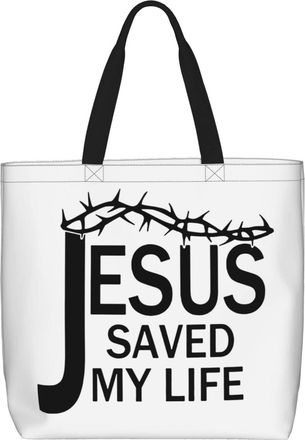 Generic Women Handbag Jesus Christianty Faith Women Tote Bag Girls Folding Crossbody Bags, For Holiday, Graduation, Swim, Work, Birthday