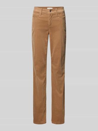 Cambio Cambio Flared Cordhose mit 5-Pocket-Design Modell PARIS in Camel, Gr&ouml;&szlig;e 32