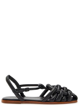 Hereu Cabersa Quilted Leather Sandals - Black - 39 (IT39 / UK6)