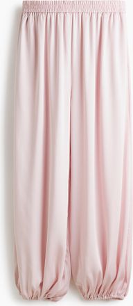 H&M Satinhose mit Balloon Leg - Hellrosa