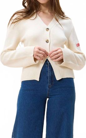 Cleobella Tamsin Knit Cardigan In Ivory