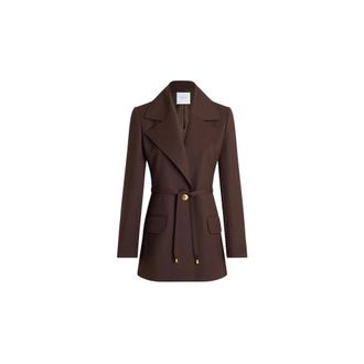 Patou Single-breasted Belted Wool Jacket
