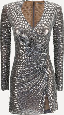 Self Portrait Jewel-detail wrap Dress Female 10