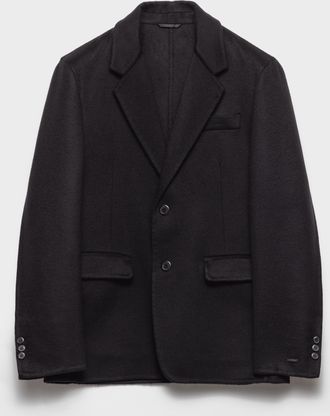 Prada Single-breasted cashmere jacket