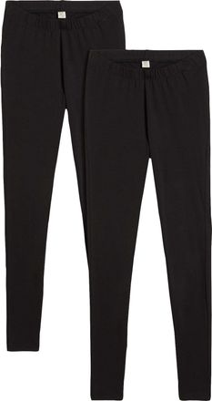 Bonprix Leggings BONPRIX, Damen, Gr. 56/58 (XXXL), N-Gr, schwarz (schwarz, schwarz), Web, Obermaterial: 95% Baumwolle, 5% Elasthan, unifarben, skinny fit lang