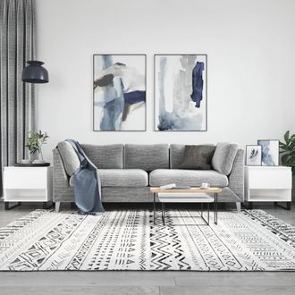 Berkfield Home Coffee Tables 2 pcs White 50x46x50 cm Engineered Wood | Size: 50 x 46 x 50 cm