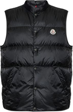 Moncler Tuquerouye Down Vest - Heren - Bodywarmers - Zwart - XL - Satijn - Jassen