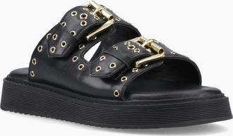 Hush Puppies Womens Christine Womens Mules - Black - Size: 5