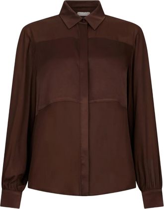 Liu Jo Camicia con inserti - Marrone