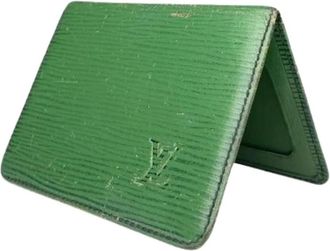 Louis Vuitton Pre-owned Vintage Leren Portemonnee - Dames - Vintage Accessoires - Groen - ONE Size - Leer - Vintage