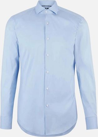 HUGO BOSS Mens P-Hank-Spread Slim Fit Light Blue Shirt - Size: Regular/36