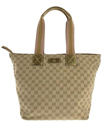 Gucci Gg Sherry Line Tote (Authentic Pre-Loved)