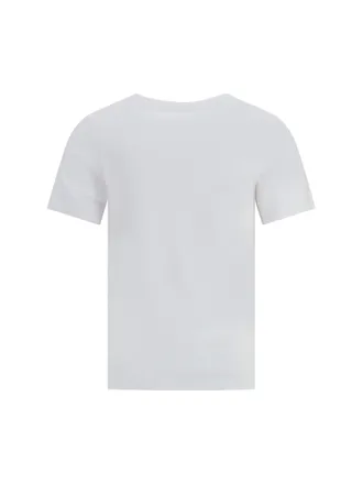 Maison Kitsun&eacute; Embroidered Fox Head T-Shirt - White