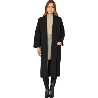 Yumi Knitted Maxi Cardigan in Black at Nordstrom, Size X-Small