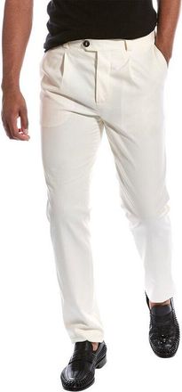 Brunello Cucinelli MenS Off White Wool Trousers, Size 54