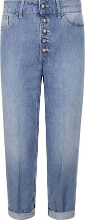 Dondup Elegante Denim Sieraden - Dames - Regular Fit Jeans - Blauw - W25 - Denim - Jeans