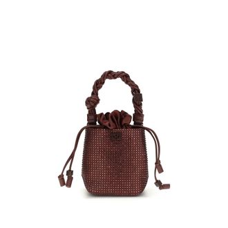 Ganni Bordeaux Gerecycled Polyester Handtas
