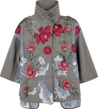 Antonio Marras Coat Floral Short Parka