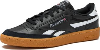 Reebok Mens Club C Revenge Vintage, Black/White/Gum, 11