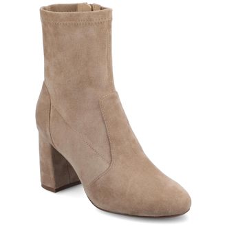 Journee Collection Womens Vivia Medium and Wide Width Stretch Dress Booties