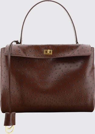 Balenciaga Borsa Rodeo Medium Balenciaga in pelle stampa struzzo