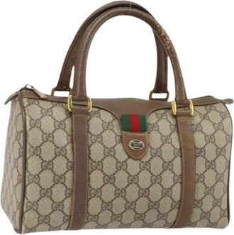 Gucci Pre-owned Handbags, female, Beige, Size: ONE SIZE Pre-owned Plastic Handbag