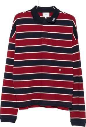 Rhude Gestreepte Poloshirt Trui - Heren - Polos - Rood - L - Tops