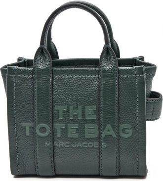 Marc Jacobs The Leather Crossbody Tote - Dames - Shoppers - Groen - ONE Size - Leer - Tassen