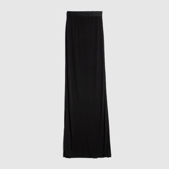 Gucci Viscose Cr&ecirc;pe Jersey Long Skirt, Black, Ready-to-wear