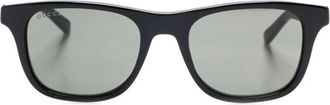 Gucci Sunglasses, unisex, Black, ONE SIZE, Enamelled Detail Sunglasses