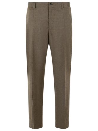 Dolce & Gabbana bruine scheerwollen broek