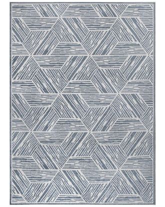 Jonathan Y Designs Jonathan Y Vector Modern Coastal Geometric Machine-Washable Polyester Rug