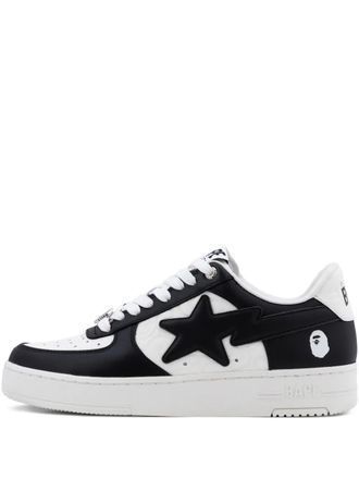 A Bathing Ape Bape Sta 3 low-top sneakers - men - Leather/Leather/Rubber - 8.5 - White