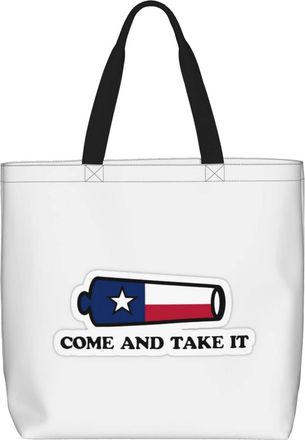 Generic Women Handbag Texas Flags Travel Tote Bag Print Folding Shopping Bags, For Daily, School, Swim, Graduation, Gym