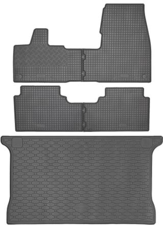 OEM Bmw I3 Hatchback (11/2013-07/2022) - Juego De Alfombrillas De Goma Para Coche + Alfombrilla Para Maletero